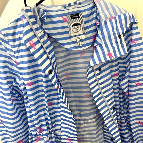 Joules Jackets & Blazers - Joules Lobster Stripped Raincoat